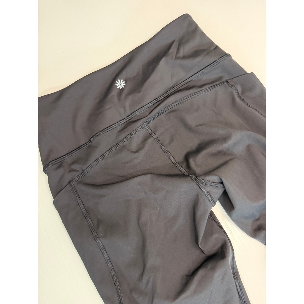 Athleta Ultimate Stash 7/8 Tight Womens Small Black High Rise Pocket Leggings